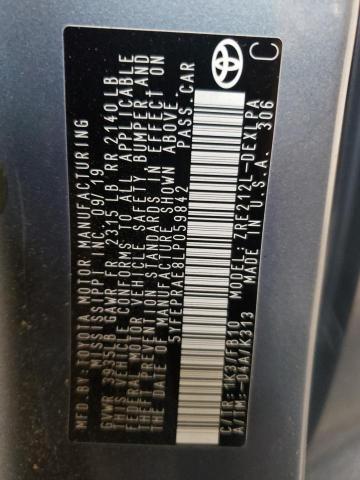 Photo 10 from auction – 2020 TOYOTA COROLLA LE with VIN 5YFEPRAE8LP059842