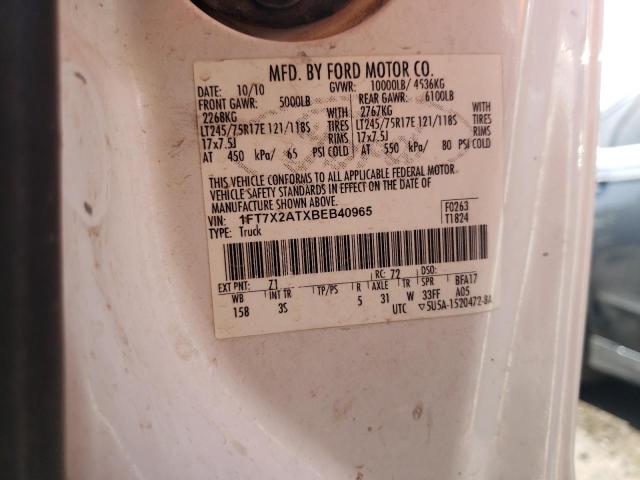 Photo 10 from auction – 2011 FORD F250 SUPER with VIN 1FT7X2ATXBEB40965