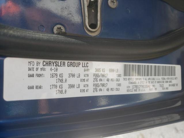 Photo 10 from auction – 2010 DODGE RAM 1500 with VIN 1D7RB1CP7AS195042