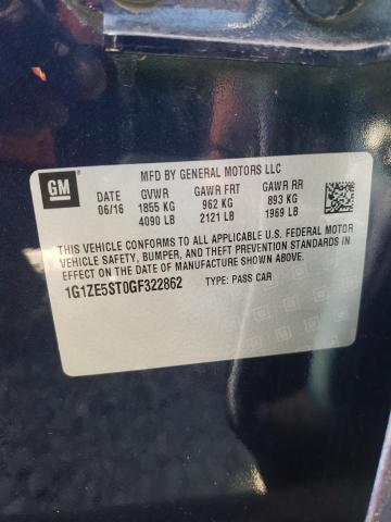 Photo 10 from auction – 2016 CHEVROLET MALIBU LT with VIN 1G1ZE5ST0GF322862