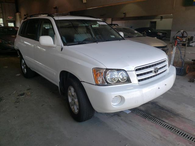 TOYOTA HIGHLANDER 2002 with VIN JTEGF21A820055505 - Photo from auction