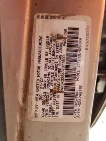 Photo 10 from auction – 2003 TOYOTA COROLLA with VIN 1NXBR32EX3Z077900