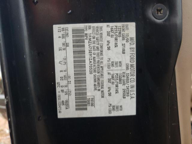Photo 10 from auction – 2001 FORD EXPLORER L with VIN 1FMZU75E91ZA70520