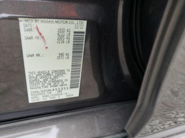 Photo 10 from auction – 2013 NISSAN ALTIMA 2.5 with VIN 1N4AL3AP1DN455351