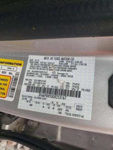 Photo 10 from auction – 2016 FORD FUSION TIT with VIN 3FA6P0K93GR253167