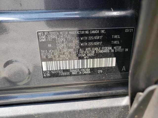 Photo 10 from auction – 2021 TOYOTA RAV4 LE with VIN 2T3H1RFV7MC132649