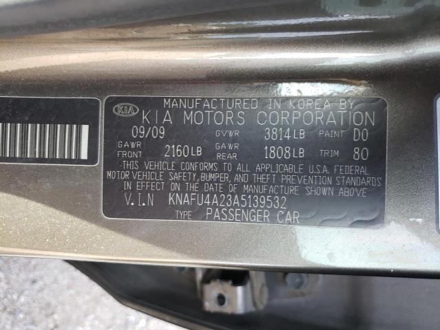 Photo 10 from auction – 2010 KIA FORTE EX with VIN KNAFU4A23A5139532