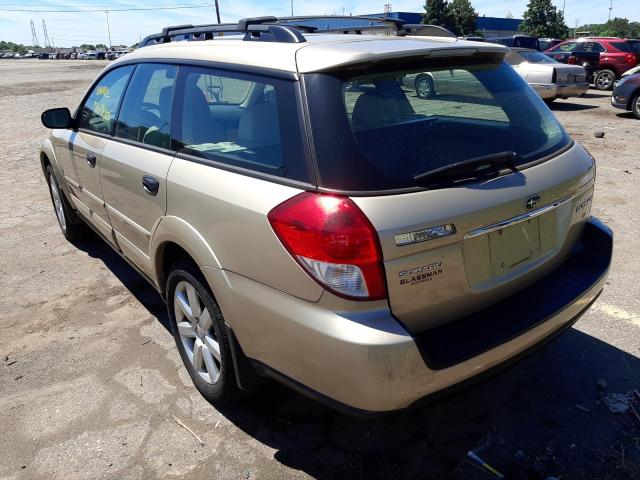 Photo 3 from auction – 2008 SUBARU OUTBACK 2. with VIN 4S4BP61C187329191