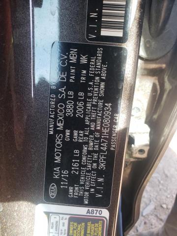 Photo 10 from auction – 2017 KIA FORTE LX with VIN 3KPFL4A71HE080934