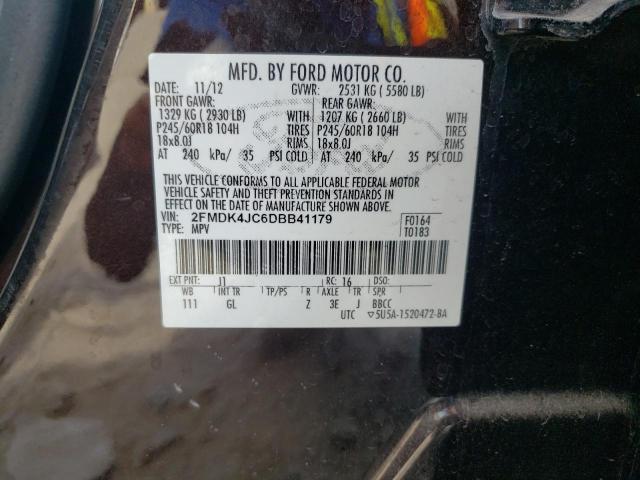 Photo 10 from auction – 2013 FORD EDGE SEL with VIN 2FMDK4JC6DBB41179