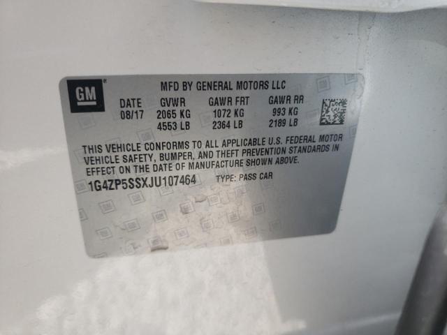Photo 10 from auction – 2018 BUICK LACROSSE E with VIN 1G4ZP5SSXJU107464