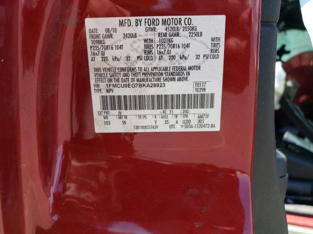 Photo 10 from auction – 2011 FORD ESCAPE LIM with VIN 1FMCU0EG7BKA28923