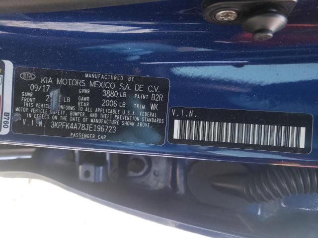 Photo 10 from auction – 2018 KIA FORTE LX with VIN 3KPFK4A78JE196723