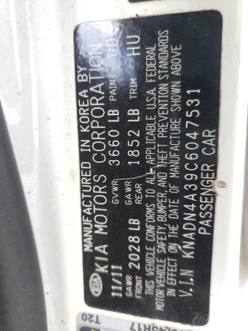 Photo 10 from auction – 2012 KIA RIO EX with VIN KNADN4A39C6047531