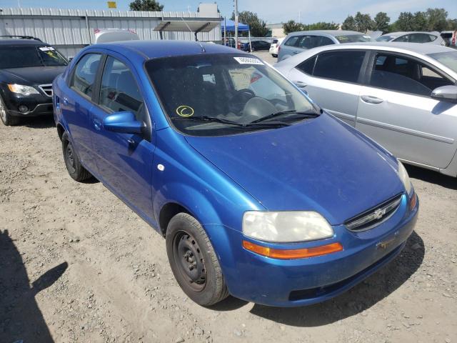 CHEVROLET AVEO BASE 2006 with VIN KL1TD56696B552482 - Photo from auction