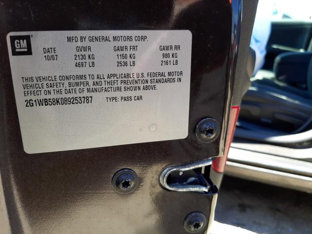 Photo 10 from auction – 2008 CHEVROLET IMPALA LS with VIN 2G1WB58K089253787