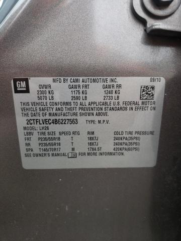 Photo 10 from auction – 2011 GMC TERRAIN SL with VIN 2CTFLVEC4B6227563