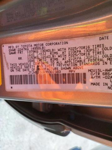 Photo 10 from auction – 2003 LEXUS RX 300 with VIN JTJHF10U830301983