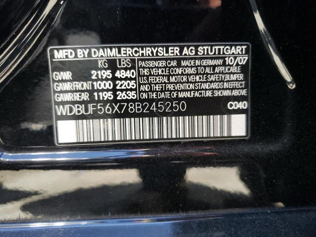 Photo 10 from auction – 2008 MERCEDES-BENZ E350 with VIN WDBUF56X78B245250