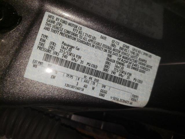 Photo 10 from auction – 2014 FORD FOCUS SE with VIN 1FADP3F24EL106521
