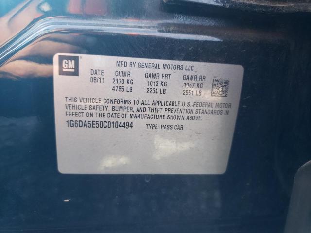 Photo 10 from auction – 2012 CADILLAC CTS with VIN 1G6DA5E50C0104494