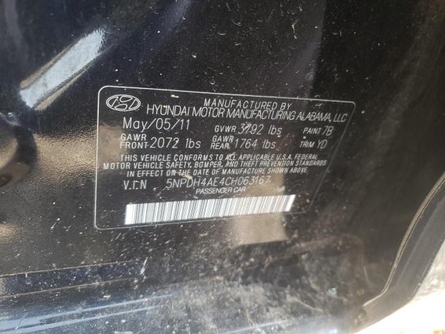 Photo 10 from auction – 2012 HYUNDAI ELANTRA GL with VIN 5NPDH4AE4CH063167