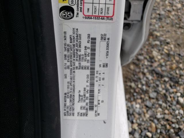 Photo 10 from auction – 2014 FORD FIESTA SE with VIN 3FADP4EJ0EM244134