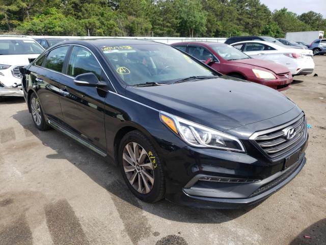 HYUNDAI SONATA 2017 with VIN 5NPE34AF1HH467594 - Photo from auction