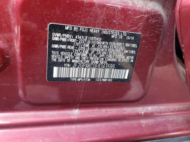 صورة رقم 10 من المزاد - 2014 SUBARU XV CROSSTR مع VIN JF2GPAKC0E8343599