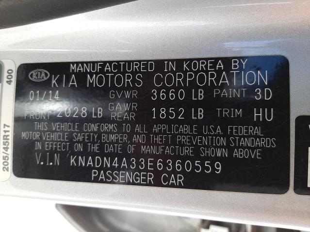 Photo 10 from auction – 2014 KIA RIO EX with VIN KNADN4A33E6360559