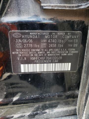 Photo 10 from auction – 2006 HYUNDAI AZERA SE with VIN KMHFC46F76A132028