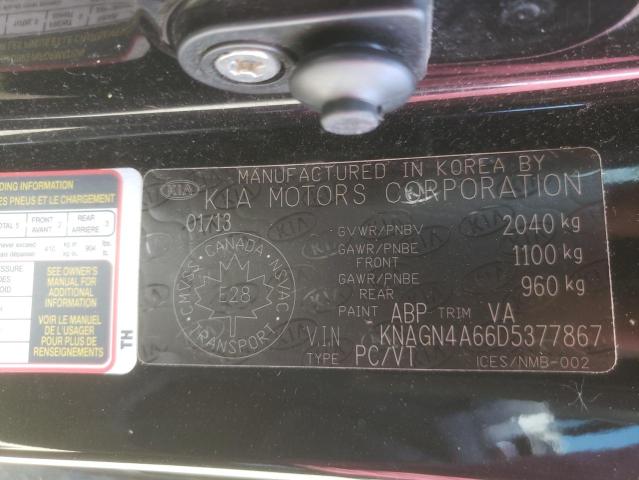 Photo 10 from auction – 2013 KIA OPTIMA EX with VIN KNAGN4A66D5377867