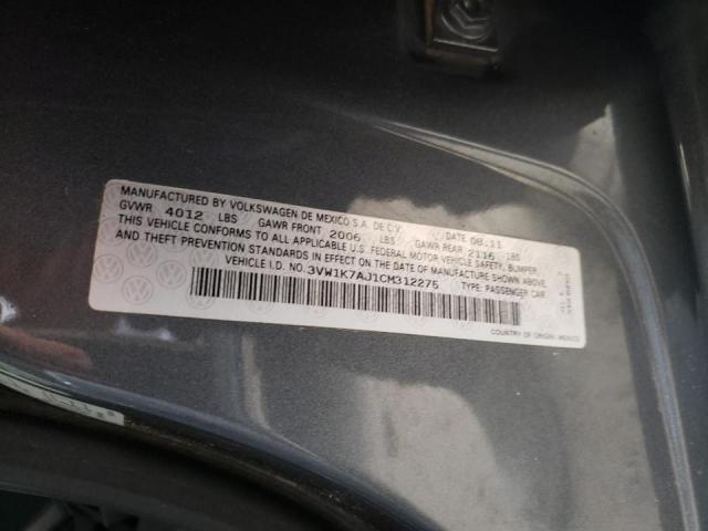 Photo 10 from auction – 2012 VOLKSWAGEN JETTA BASE with VIN 3VW1K7AJ1CM312275