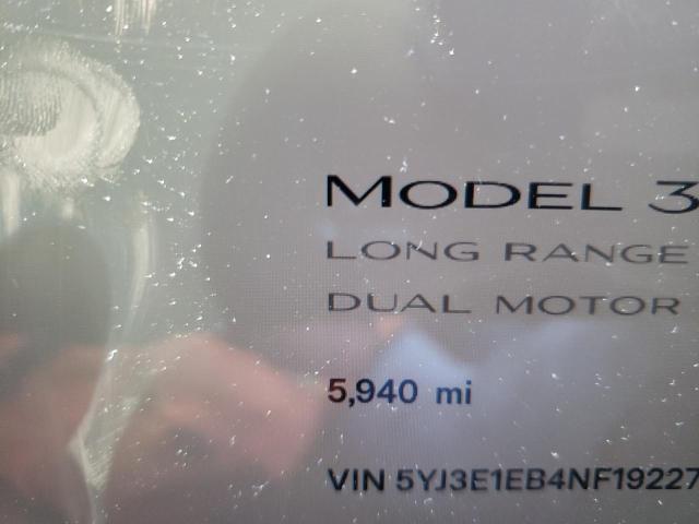 Photo 8 from auction – 2022 TESLA MODEL 3 with VIN 5YJ3E1EB4NF192272