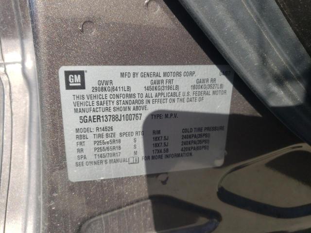 Photo 10 from auction – 2008 BUICK ENCLAVE CX with VIN 5GAER13788J100767