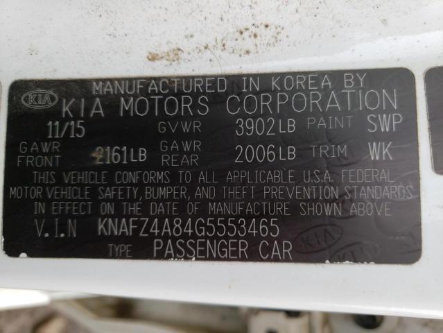 Photo 10 from auction – 2016 KIA FORTE EX with VIN KNAFZ4A84G5553465