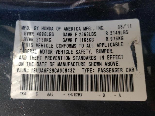 Photo 10 from auction – 2012 ACURA TL with VIN 19UUA8F29CA009432