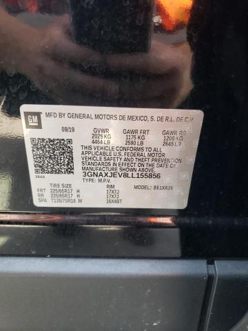 Photo 10 from auction – 2020 CHEVROLET EQUINOX LT with VIN 3GNAXJEV8LL155856