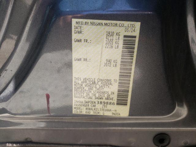 Photo 10 from auction – 2014 NISSAN ALTIMA with VIN 1N4AL3AP3EN389886