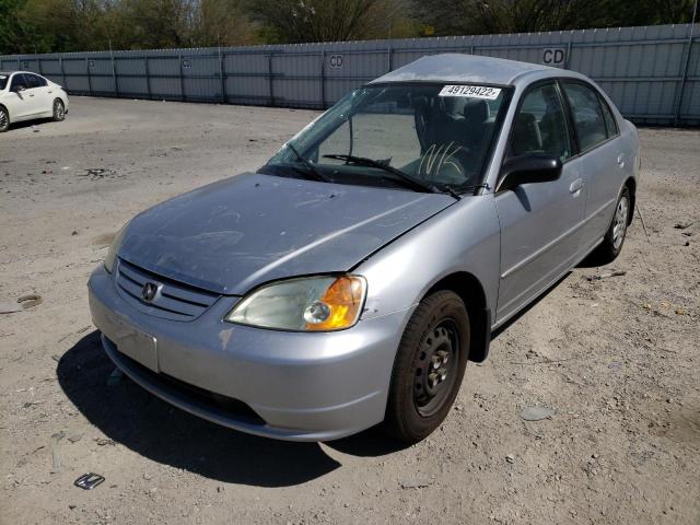 Photo 2 from auction – 2003 HONDA CIVIC LX with VIN 2HGES16613H581690