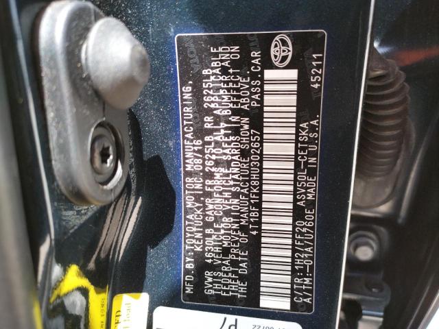 Photo 10 from auction – 2017 TOYOTA CAMRY LE with VIN 4T1BF1FK8HU302657