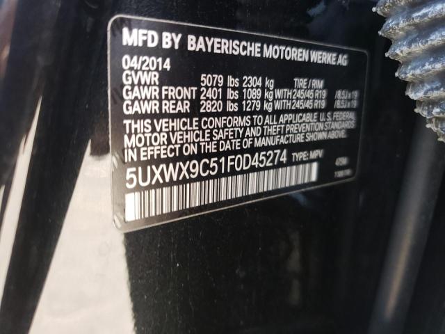 Photo 10 from auction – 2015 BMW X3 XDRIVE2 with VIN 5UXWX9C51F0D45274
