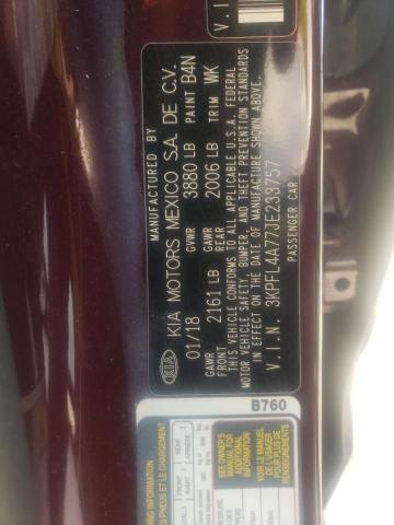 Photo 10 from auction – 2018 KIA FORTE LX with VIN 3KPFL4A77JE233757