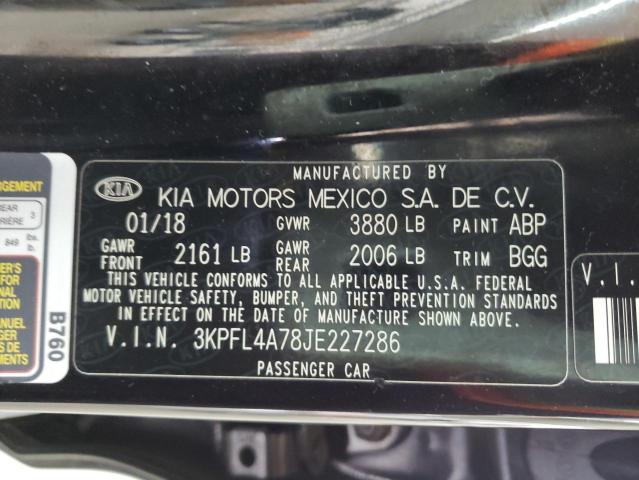 Photo 10 from auction – 2018 KIA FORTE LX with VIN 3KPFL4A78JE227286