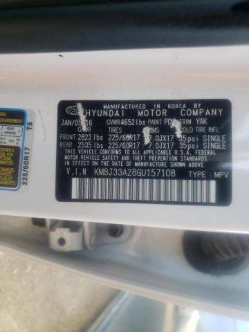 Photo 10 from auction – 2016 HYUNDAI TUCSON LIM with VIN KM8J33A28GU157108