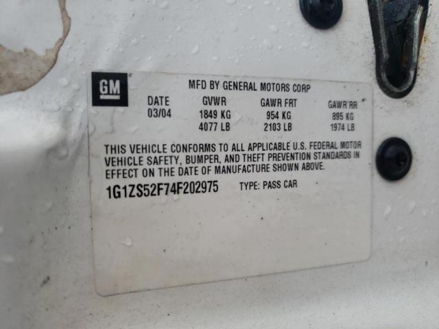 Photo 10 from auction – 2004 CHEVROLET MALIBU with VIN 1G1ZS52F74F202975