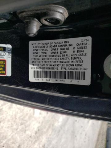 Photo 10 from auction – 2014 HONDA CIVIC EX with VIN 2HGFG3B86EH526745