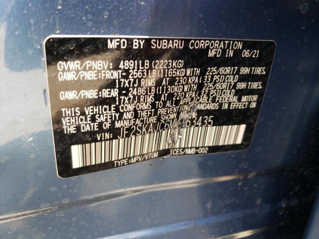 Photo 10 from auction – 2021 SUBARU FORESTER P with VIN JF2SKAJC6MH563435