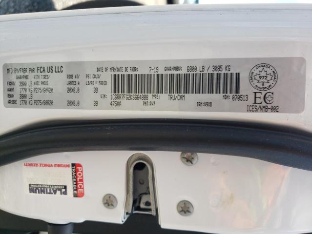 Photo 10 from auction – 2019 RAM 1500 CLASS with VIN 1C6RR7FG2KS664888