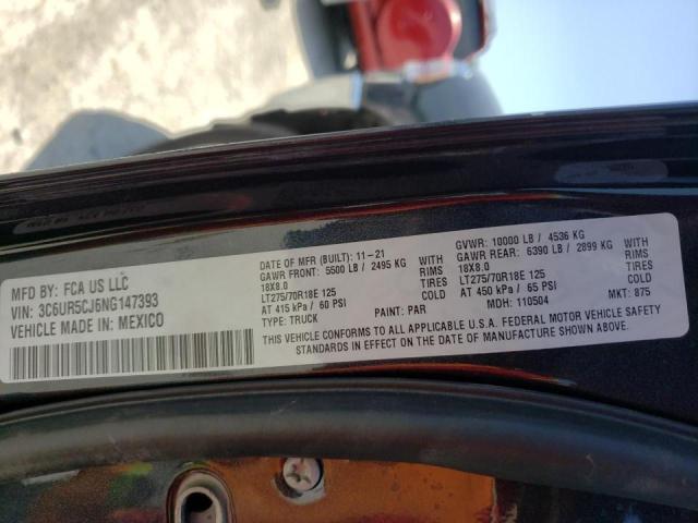 Photo 10 from auction – 2022 RAM 2500 TRADE with VIN 3C6UR5CJ6NG147393